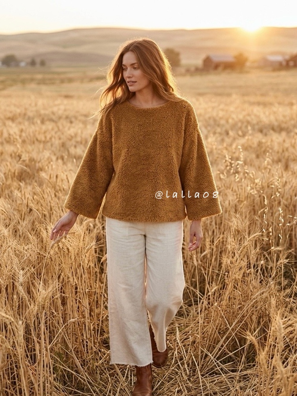 Madewell Brown Superfurry Teddy-Bear Top